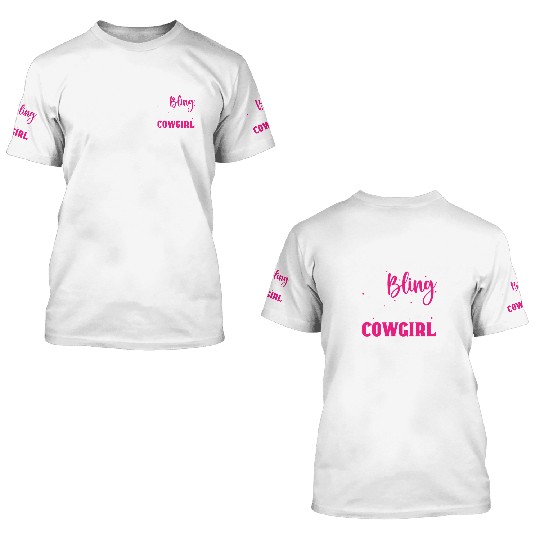 Boots And Bling It's A Cowgirl Thing 3D T Shirts