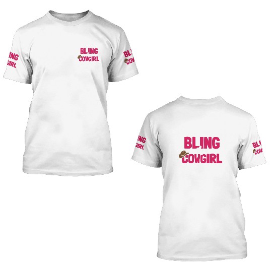 Boots And Bling It's A Cowgirl Thing 3D T Shirts