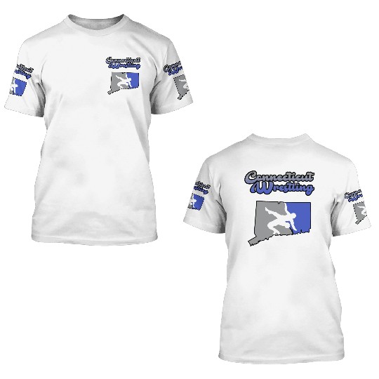 Connecticut Wrestling 3D T Shirts