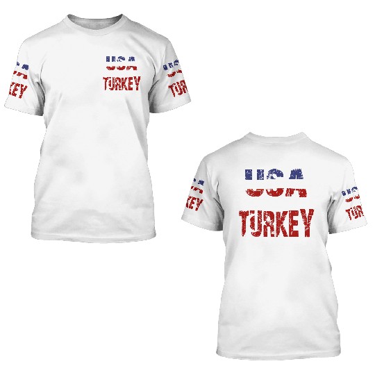 Usa Prays For Turkey 3D T Shirts