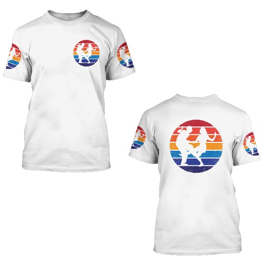 Retro Dance Boogie Woogie Swing Dancing 3D T Shirts