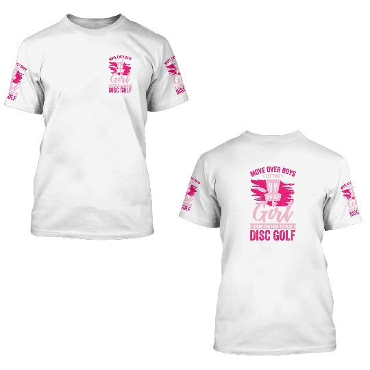 Funny Disc Golf Girl Gift 3D T Shirts