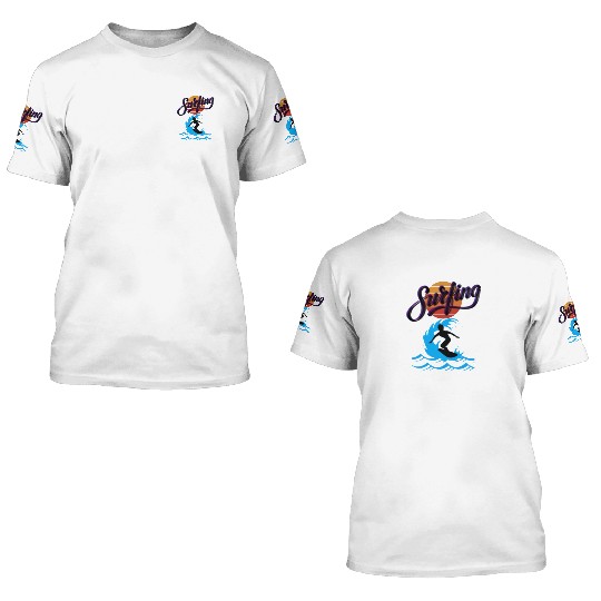 Surfing 3D T Shirts