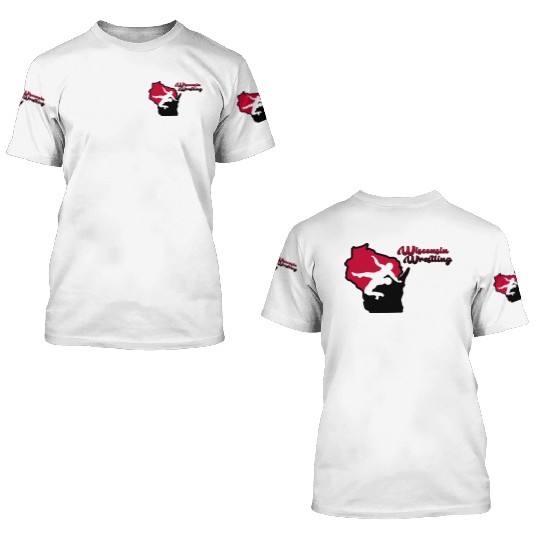 Wisconsin Wrestling 3D T Shirts