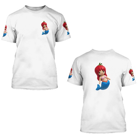 Strawberry mermaid 3D T Shirts