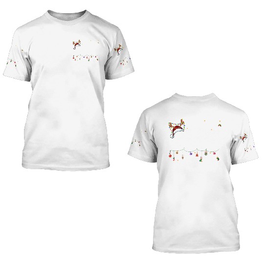 Fa La La 8 Math Teacher Christmas 3D T Shirts