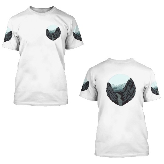 River design 3D T Shirts
