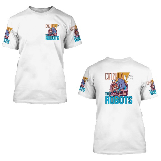 Catzilla Versus Robot 3D T Shirts