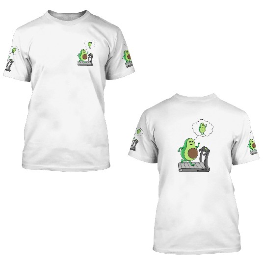 Gym Avocado 3D T Shirts