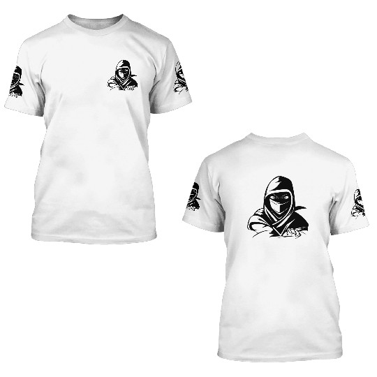 Weight Training Style Ninja Athlete Warrior 3D T Shirts