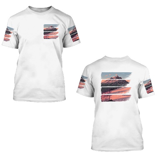 Sunrise Mountain 3D T Shirts