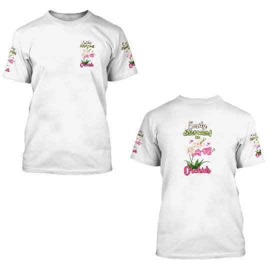 Orchid Flower Lover Art 3D T Shirts
