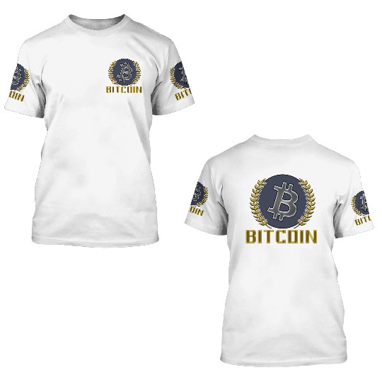 Bitcoin design 3D T Shirts