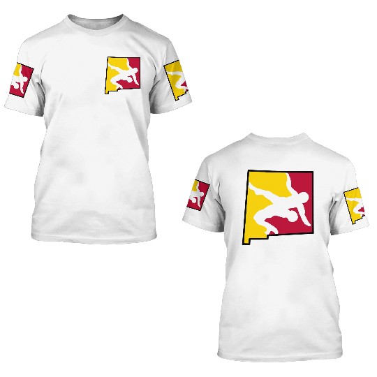 New Mexico Wrestling 3D T Shirts
