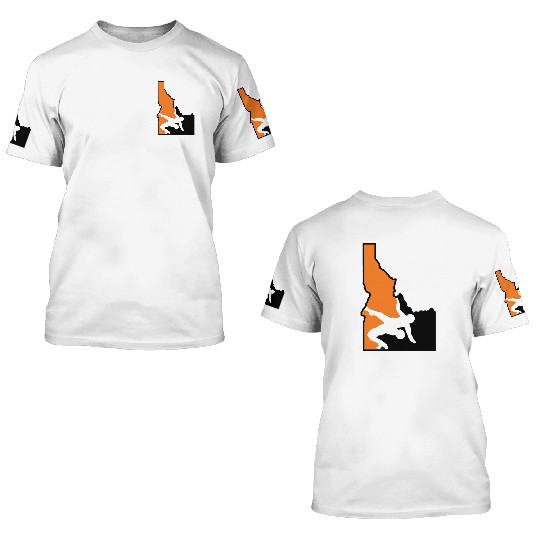 Idaho Wrestling (State Colors) 3D T Shirts