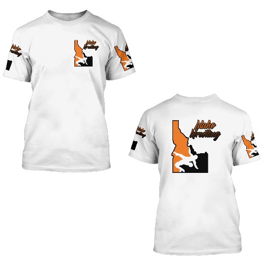 Idaho Wrestling (State Colors) 3D T Shirts