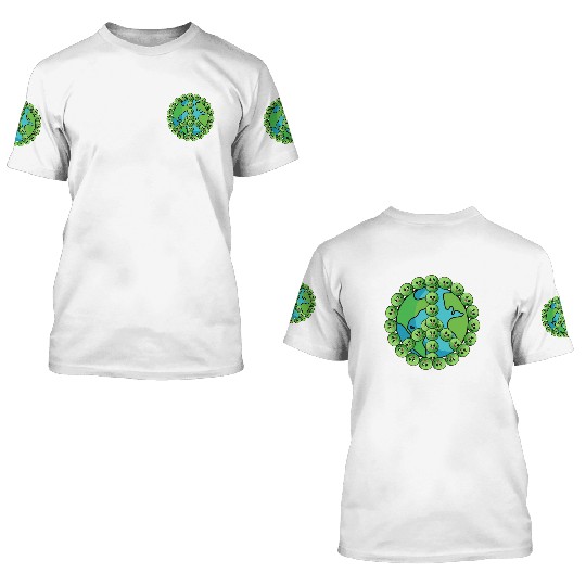 Funny peas on earth 3D T Shirts