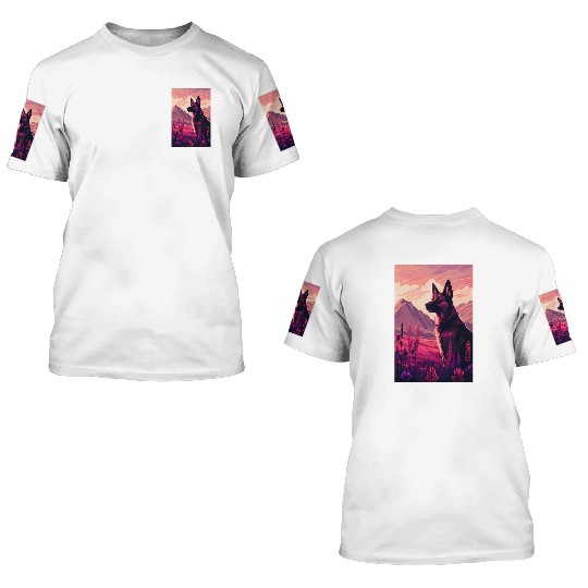 Belgian Malinois Nature 3D T Shirts
