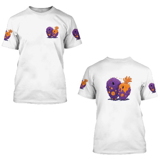 crazy carrot 3D T Shirts
