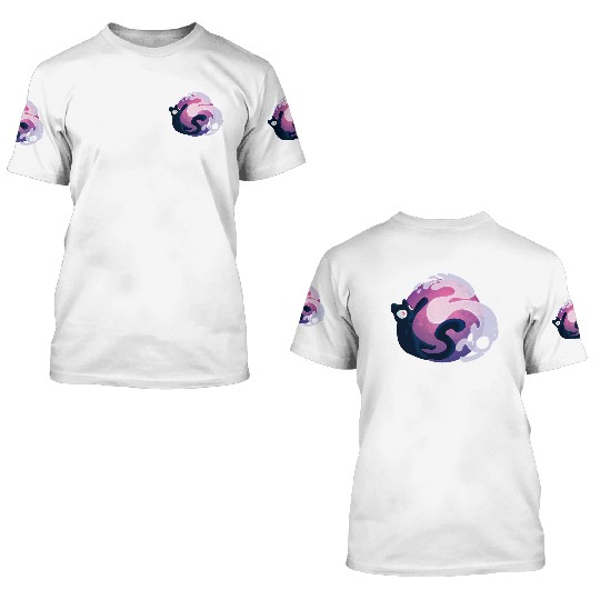 Black Cat and Ghost Cat 3D T Shirts