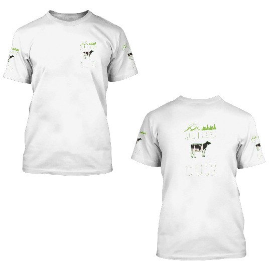 Cow Cattle Breeder Farmer Cows 3D T Shirts