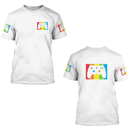 Always in Control Gaming 3D T Shirts