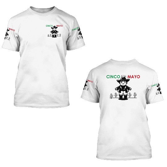 Cinco de Mayo Celebration 3D T Shirts
