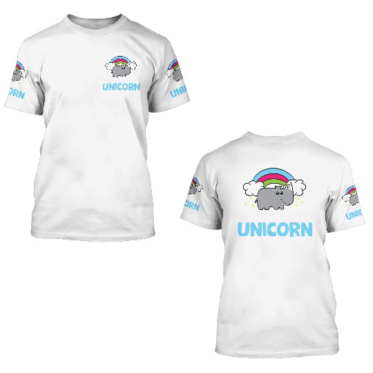 Save The Chubby Unicorn Rhinoceros Cute Rhino 3D T Shirts