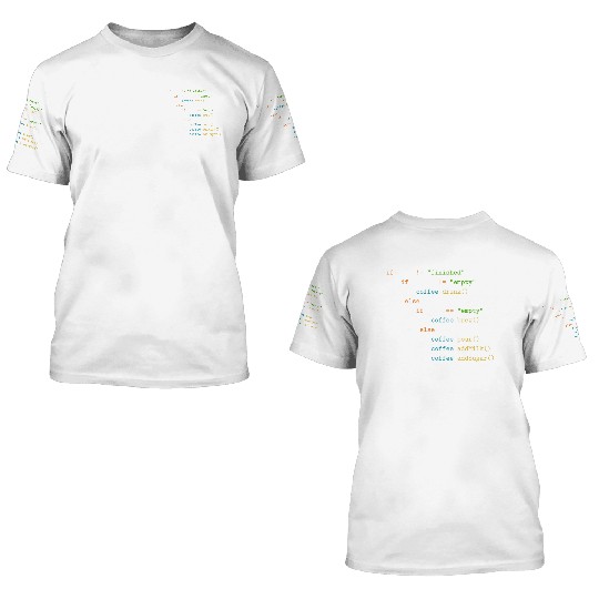 programmers coffee automated daily routine program 3D T Shirts