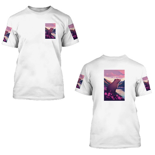 Capybara Nature Capibara 3D T Shirts