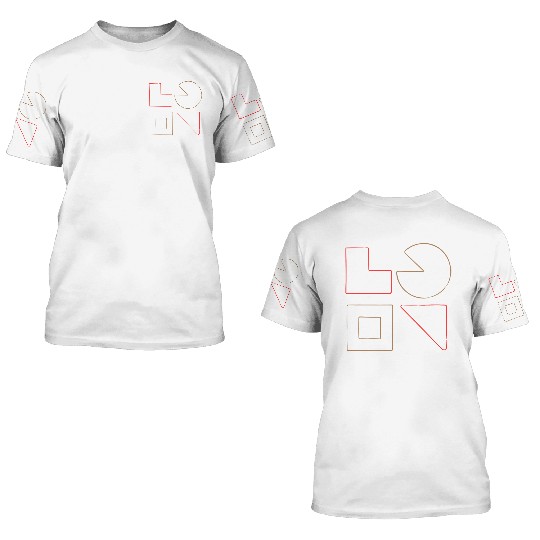 Geometric Patterns with a Modern Twist: A Colorfu 3D T Shirts