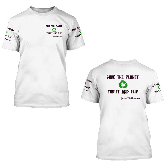 Save The Planet Thrift And Flip Light Colors 3D T Shirts
