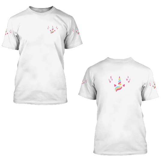 Rainbow Unicorn Happy Party 3D T Shirts