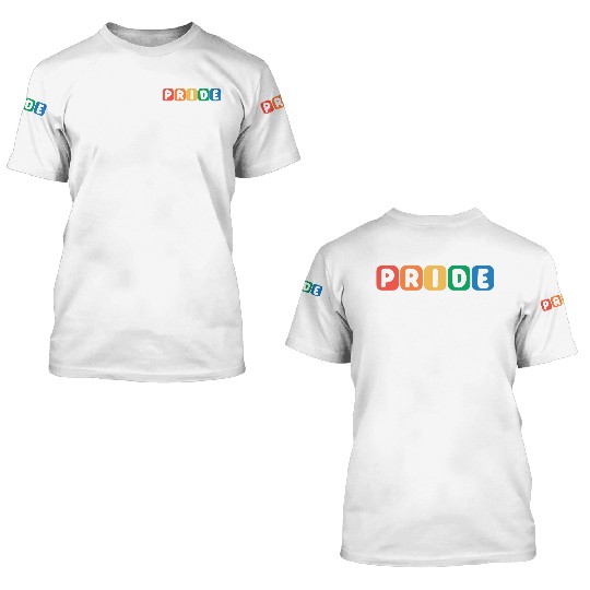 Pride Month Rainbow Flag LGBTQ Ally 3D T Shirts