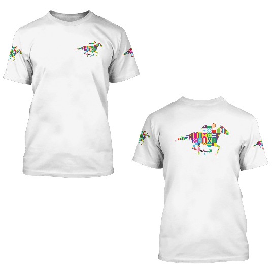 Kentucky Horse Racing Silks 3D T Shirts