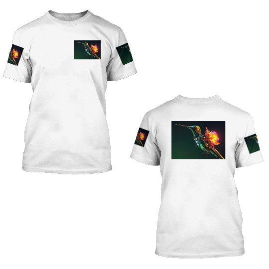 Techno Hummingbird 3D T Shirts