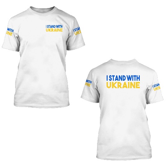 Ukraine Flag I Stand With Ukraine Mens 3D T Shirts