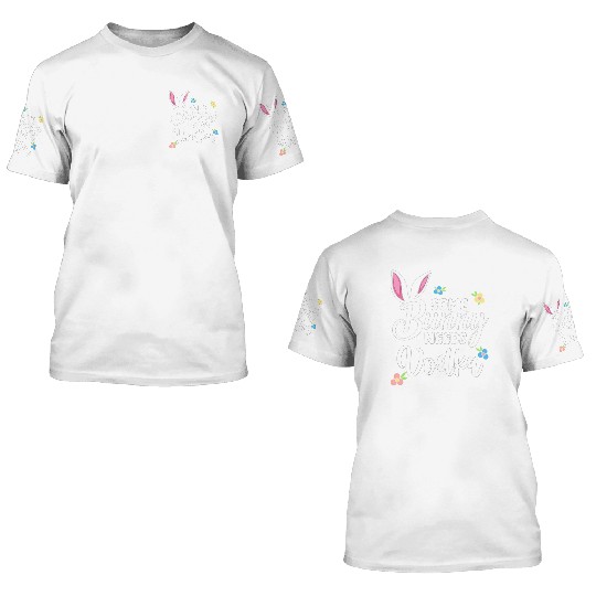 Some Bunny Needs Vodka Vodka Easter Alcohol 3D T Shirts