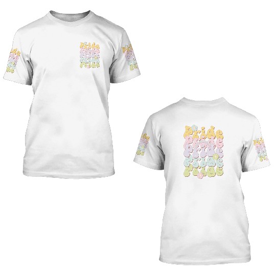 Pride Rainbow, LGBT Pride Month 3D T Shirts