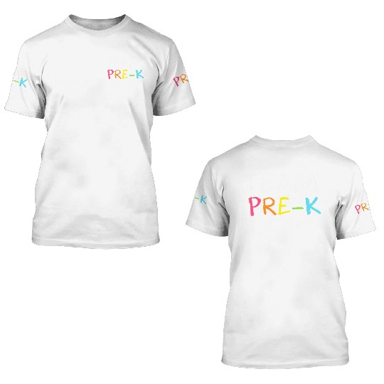Team Pre K Teacher Back To School Top 3D T Shirts