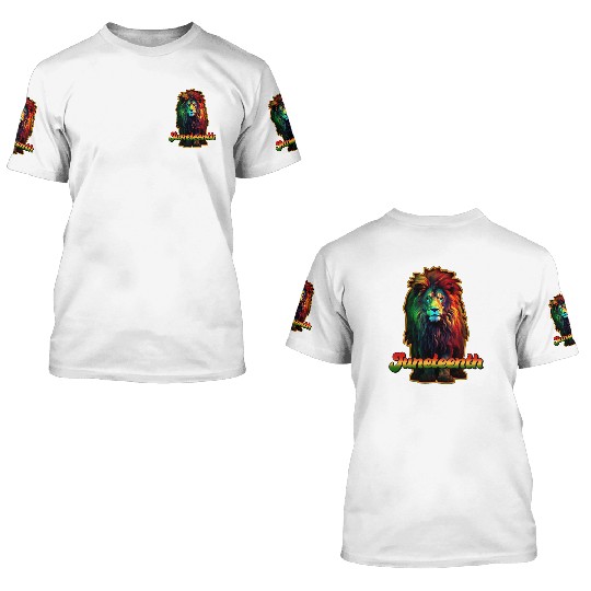 Juneteenth Lion 3D T Shirts