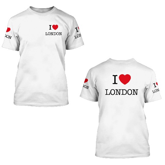 I Love London Londons 3D T Shirts