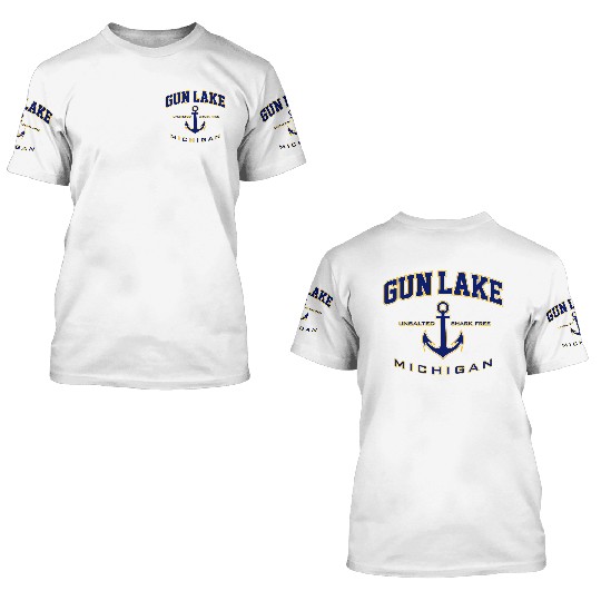 Gun Lake Mi For 3D T Shirts