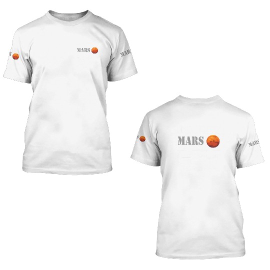 Occupy Mars Starship Rocket 3D T Shirts