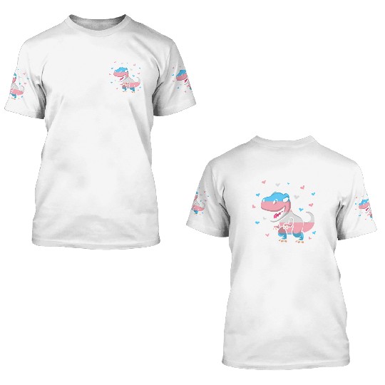 Transgender Pride Flag Transgender Pride Colors 3D T Shirts