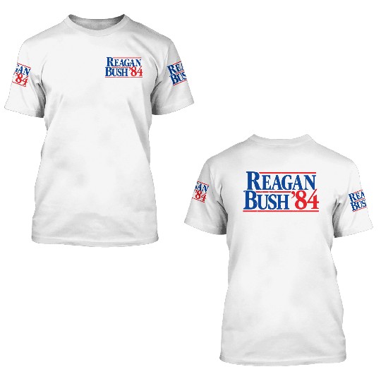 Reagan Bush '84 Republican 3D T Shirts