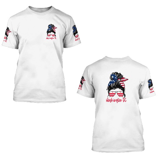Washington Dc Washington Dc Flag Statefriend 3D T Shirts