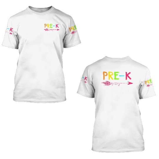 Team Pre K Teacher Tribe Back To School 3D T Shirts