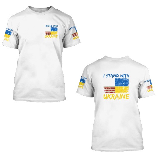 Ukraine Flag Ukrainian Ukraine Pride 3D T Shirts