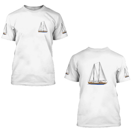 Sailing Key Largo Florida Keys Beach Sunset 3D T Shirts